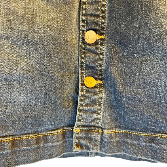 Jag Women's Jean Skirt Size 14 Blue Dark Wash - Picture 4 of 14